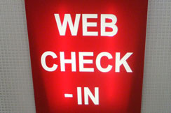 Web check-in