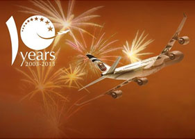 Etihad: Promotivna akcija povodom desetog rodjendana