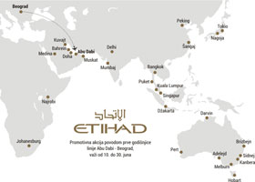 Etihad Airways: Promocija povodom prve godišnjice