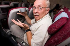 Bez obaranja sedišta u avionu