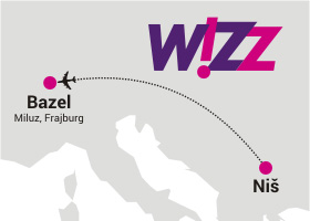Wizz Air otvara liniju od Niša do Bazela od jula 2015