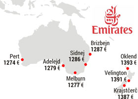 Emirates trajno snizio cene za sve svoje destinacije