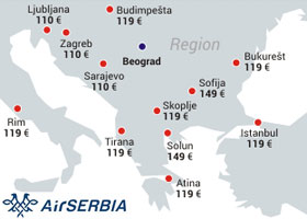 Air Serbia: Promotivne cene za rane rezervacije
