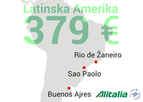 Alitalia: Specijalne cene do Latinske Amerike i Tokija