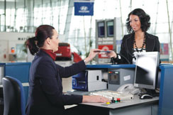 Prijava za let na šalteru