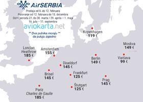 Air Serbia - velika promocija za Dan zaljubljenih!