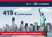 Air Serbia produžila promociju za Njujork