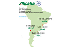 Alitalia - jesenja promocija za Južnu Ameriku