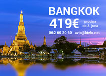 Bangkok 419 evra / Puket 509 evra
