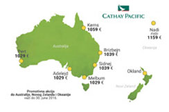 Cathay Pacific: Još niže cene do Australije i Pacifika
