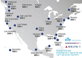Air France & KLM - promocija za SAD i Kanadu!