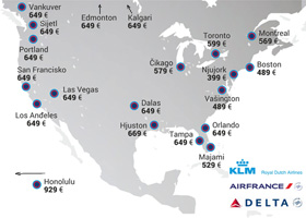 Air France KLM - Severna Amerika u septembru!